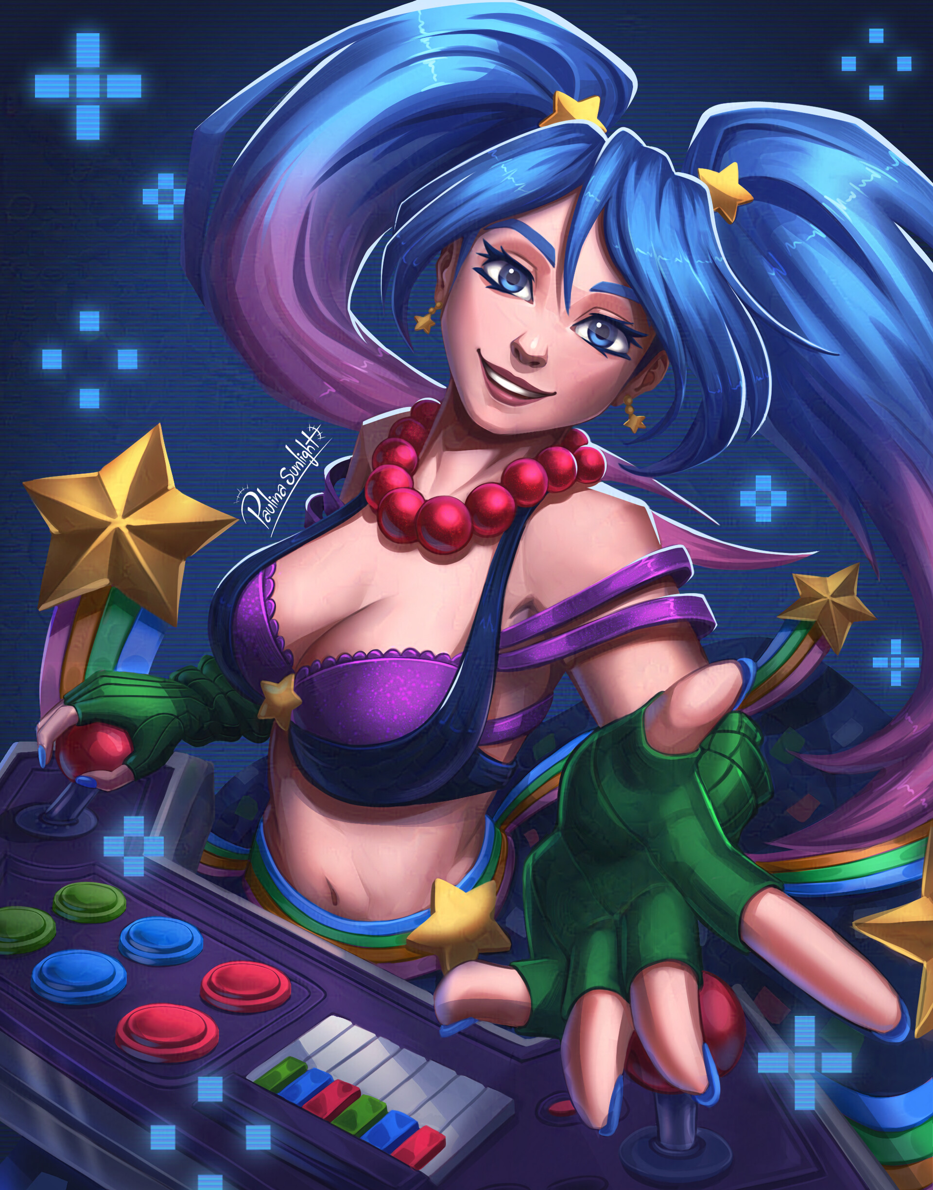 ArtStation - Arcade Sona, image size:1920x2448