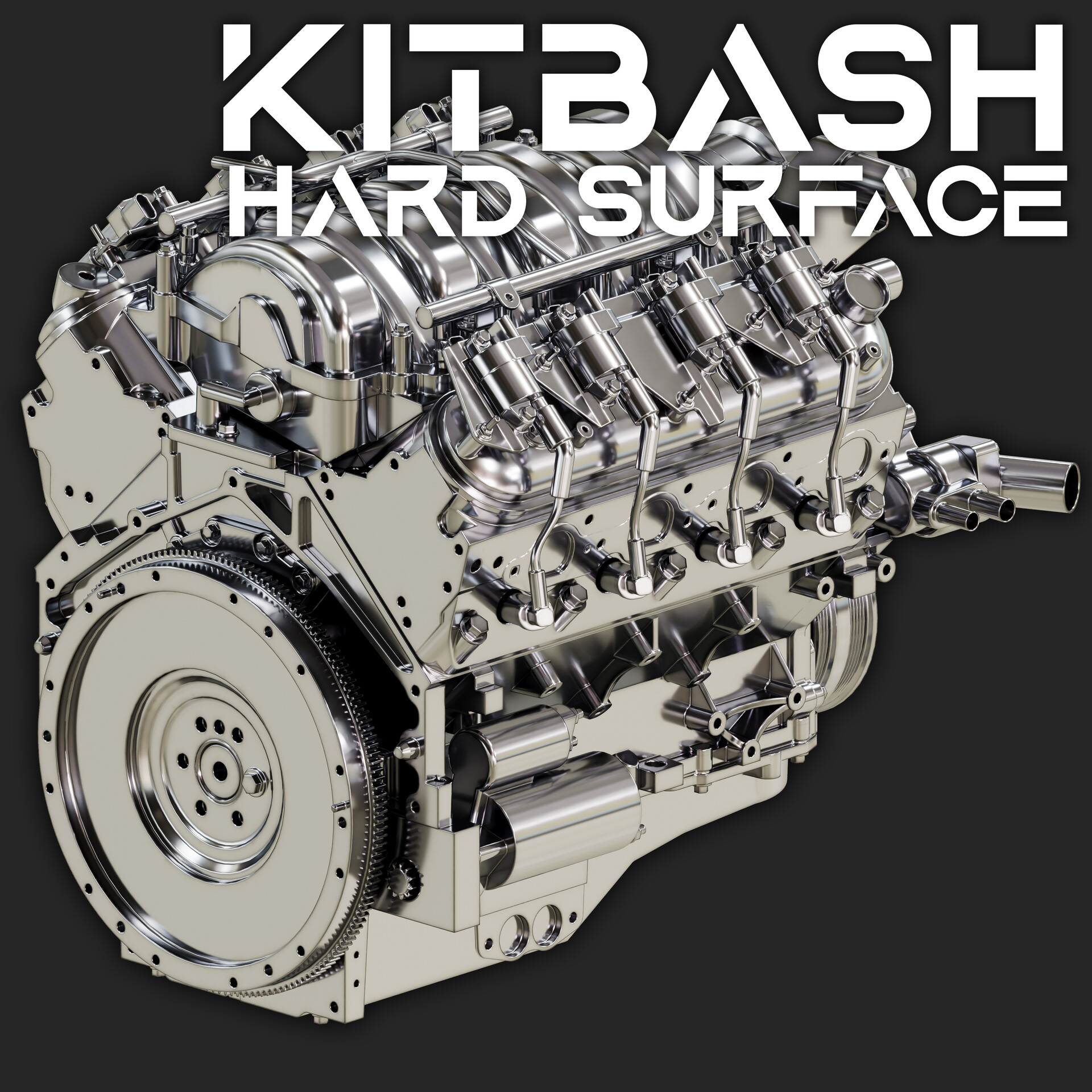 ArtStation - HARD SURFACE KITBASH - Engine Kit