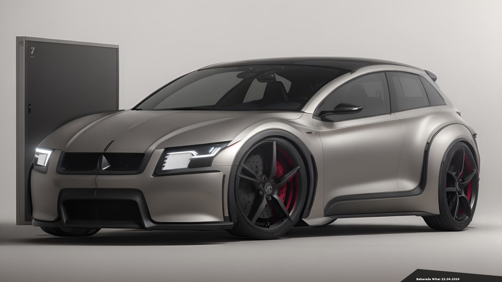 Cyberpunk sportscar