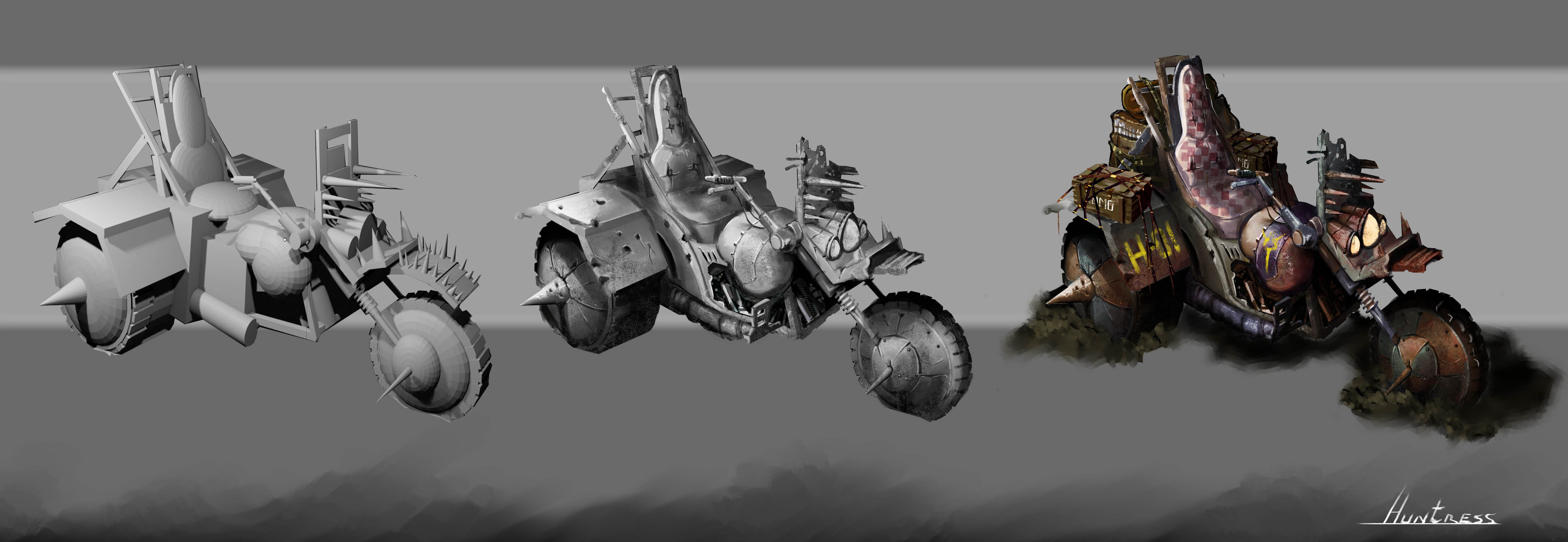 Process: 3D model in Blender and the finish it in Photoshop.