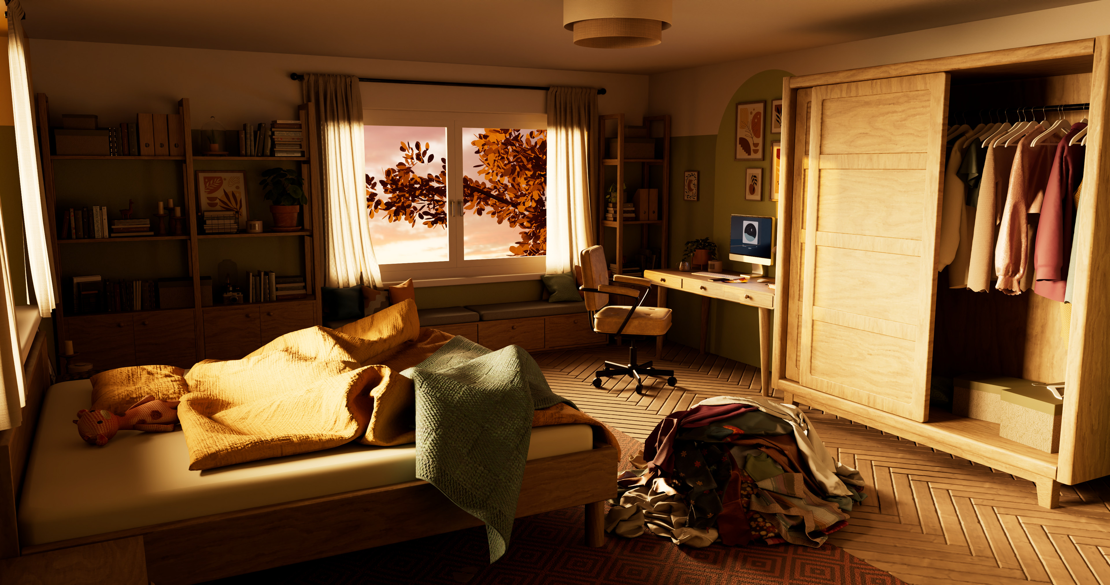 Render of room interior