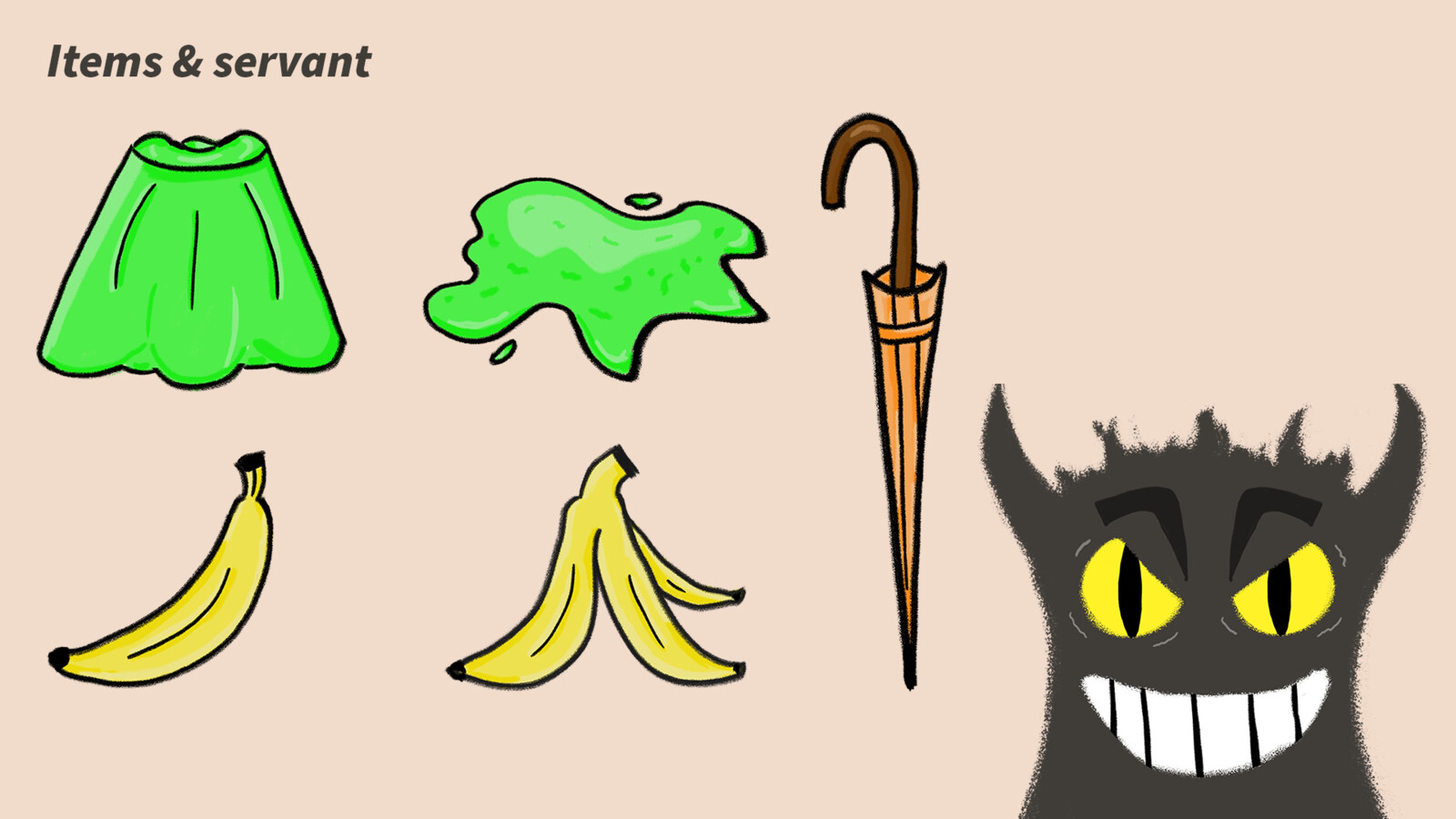 Illustration Items &amp; servant