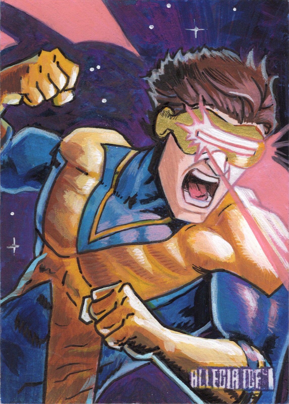 Cyclops - Upper Deck Infinity Trilogy Marvel Allegiance Sketchcard