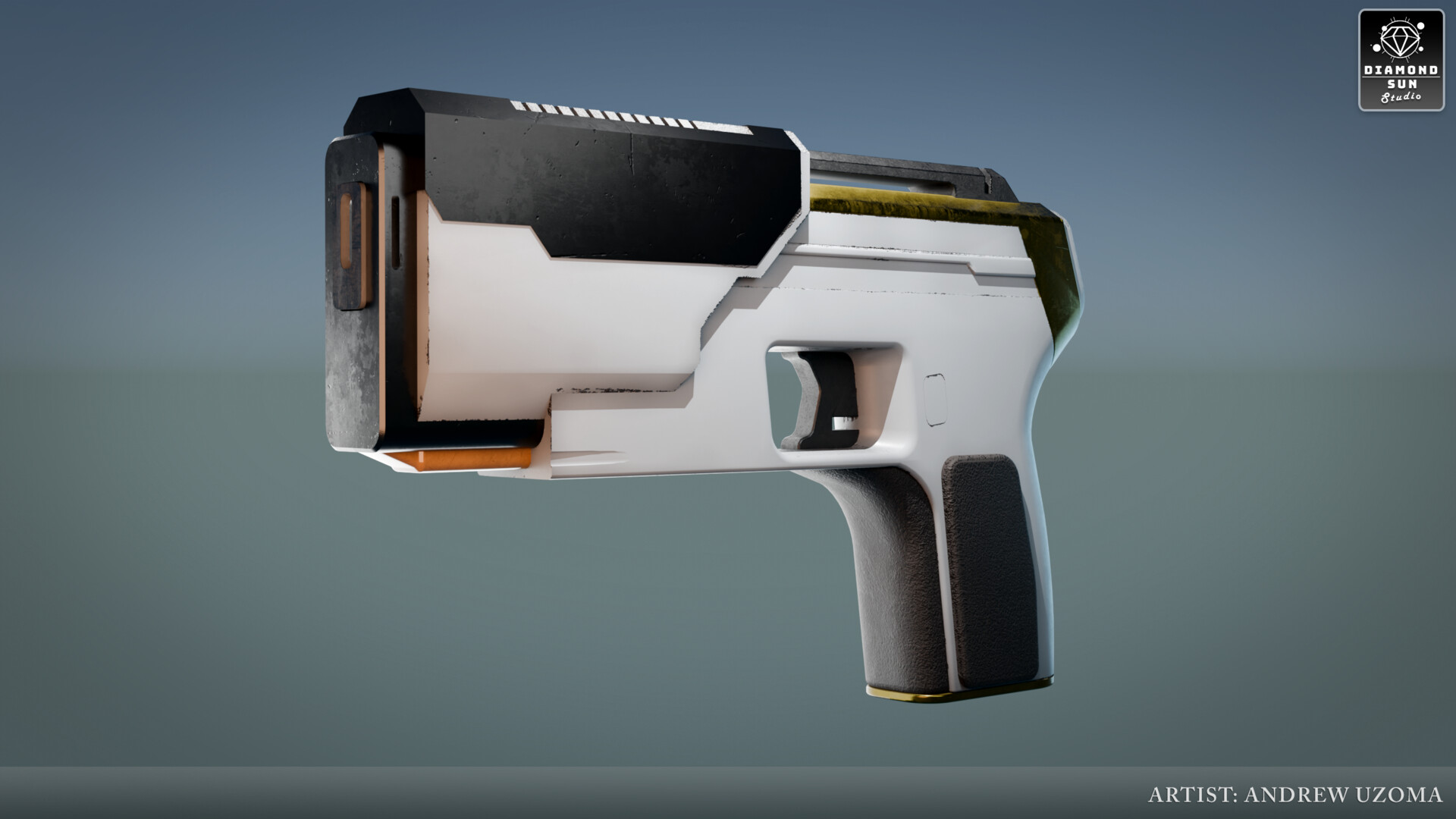 ArtStation - 3D Model | Sci-Fi Pistol Prop