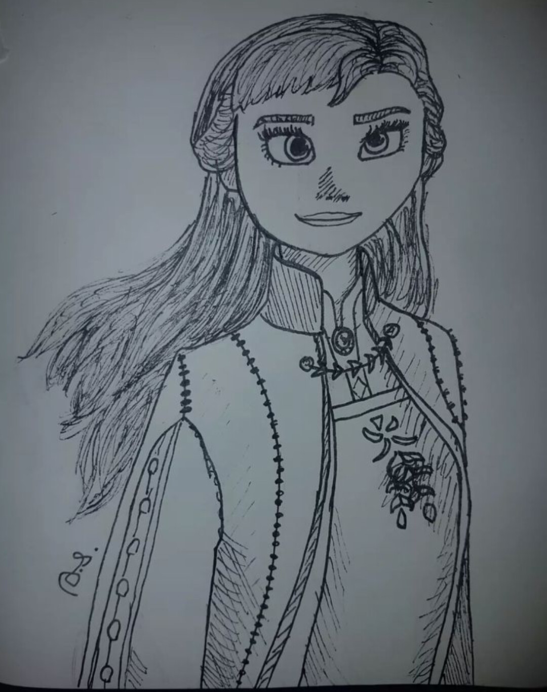 lined (ink)