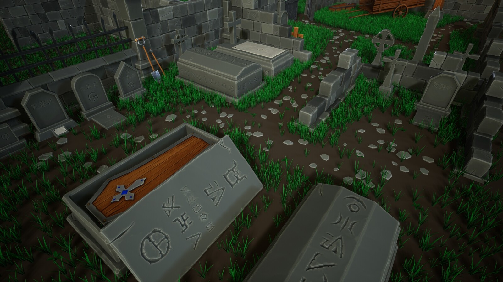 Stylized Cemetery