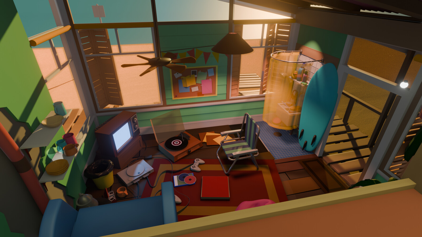 View from bedroom WIP