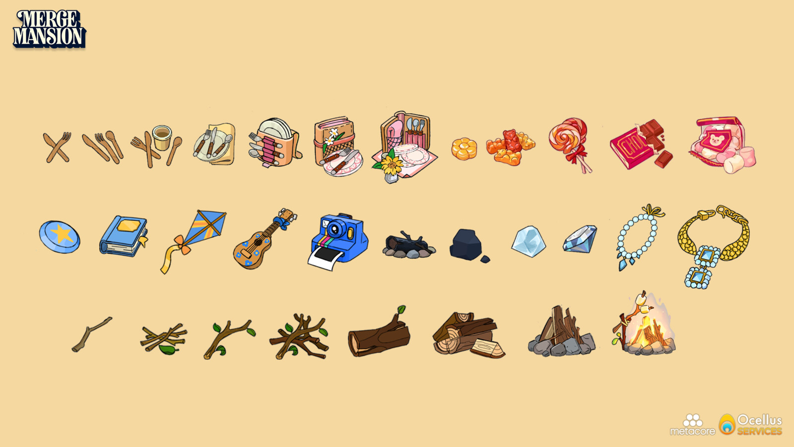 Ocellus SERVICES Merge Mansion Picnic Confusion Pack 🥪