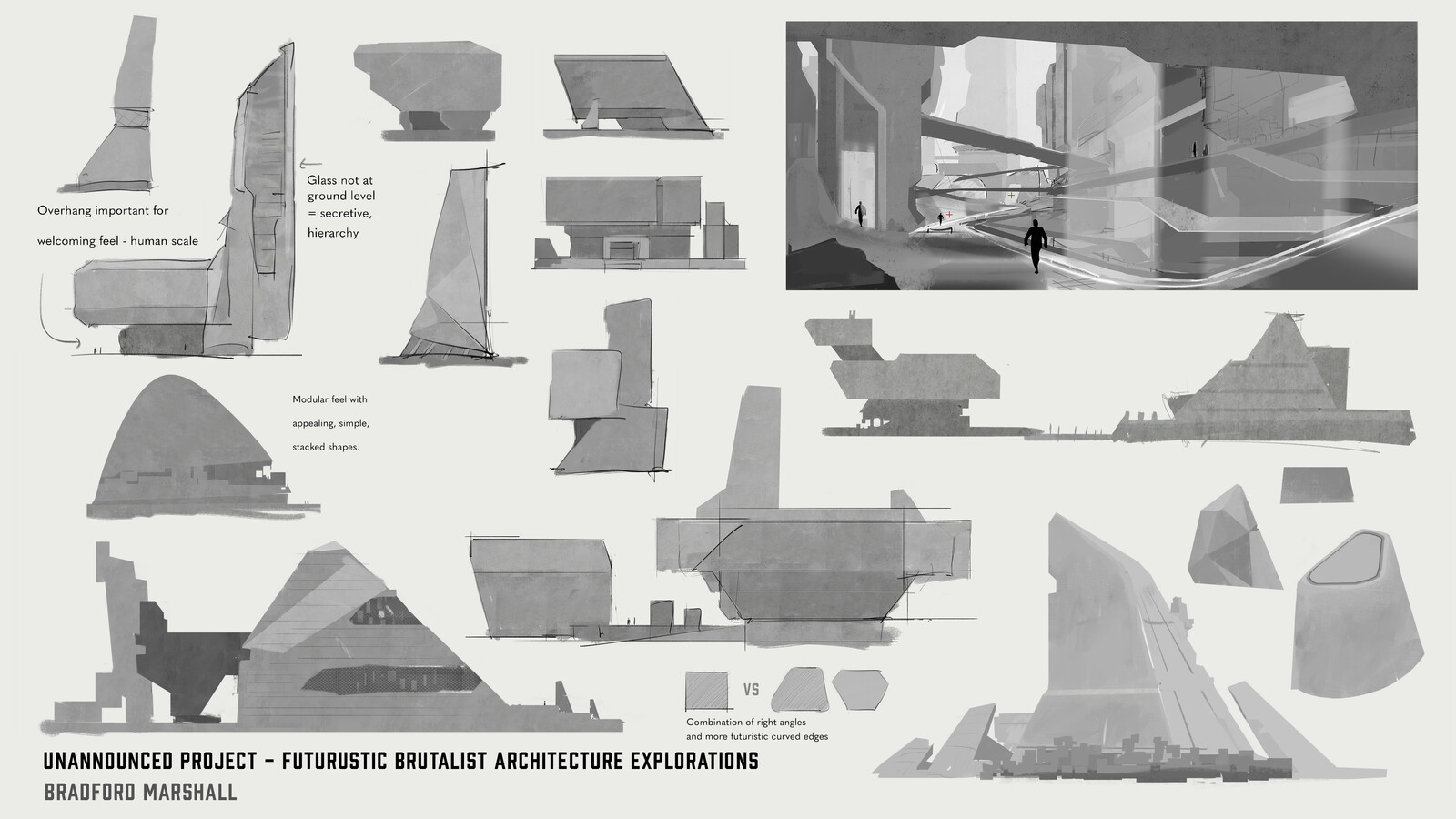 Futurist Brutalist Architecture