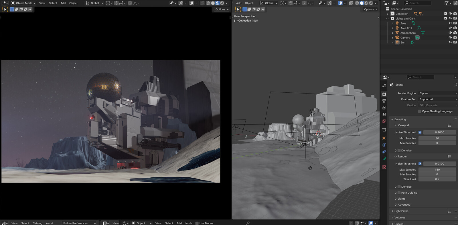 quick 3D sketch based on some old assets I had made for other projects