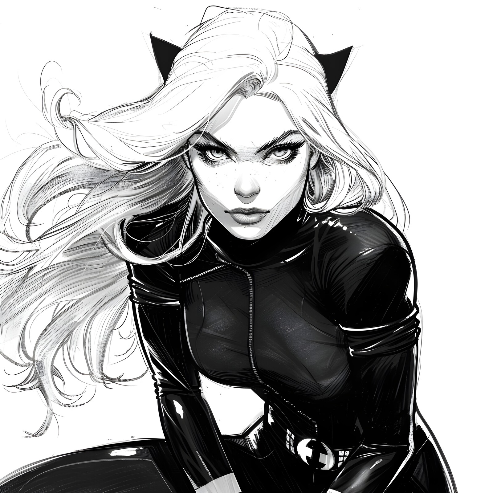 Black Cat Marvel Close Up