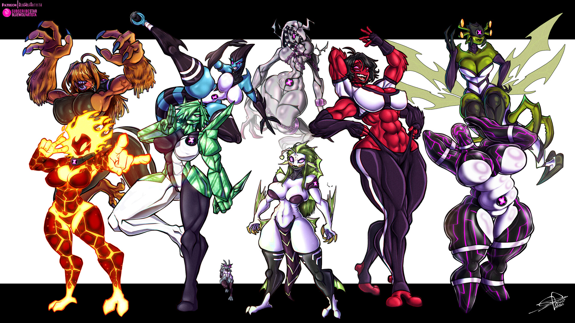 ArtStation - BEN 10 Chaquetrix: Ten Waifu Aliens