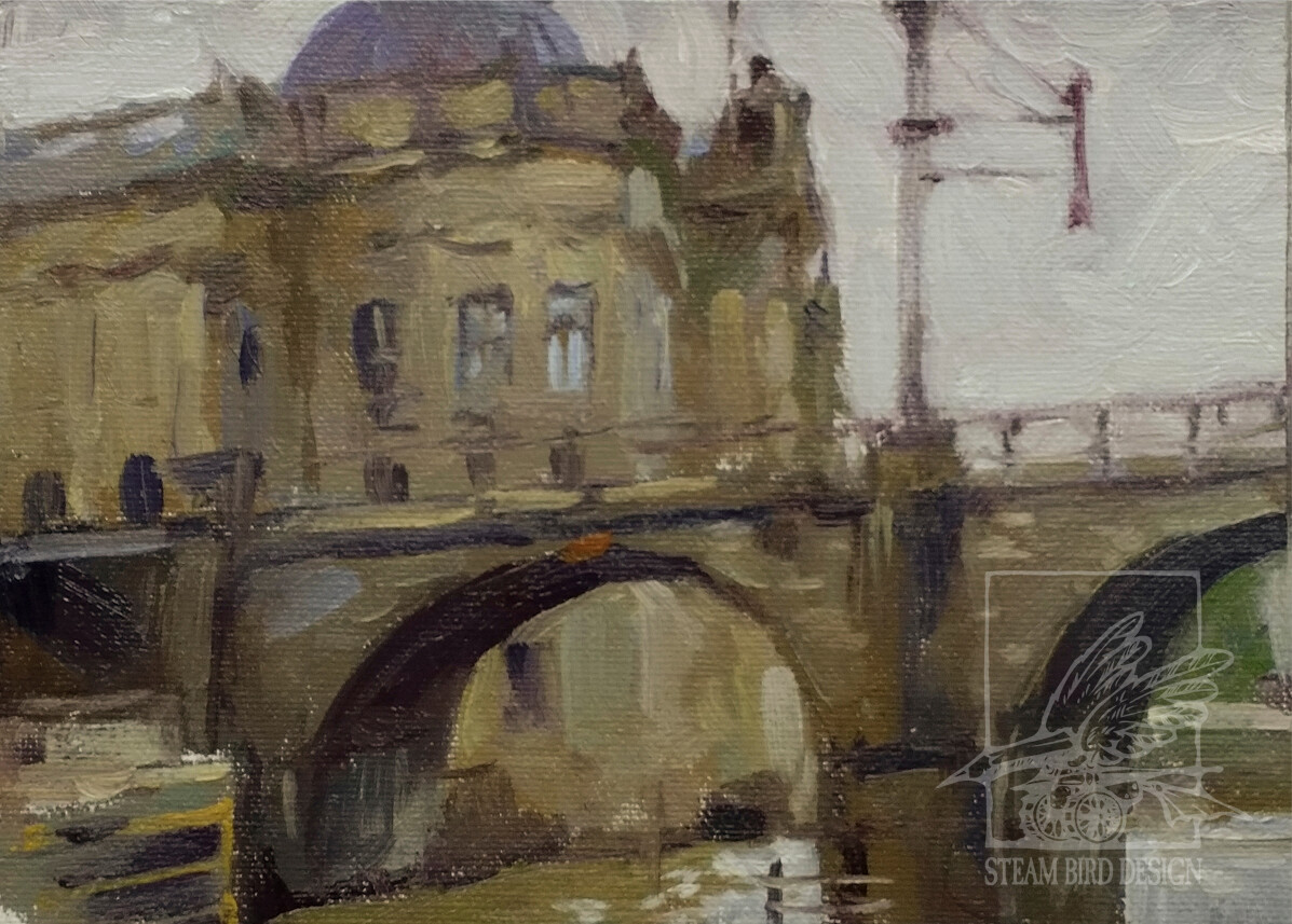 Bodemuseum and S-Bahn Bridge