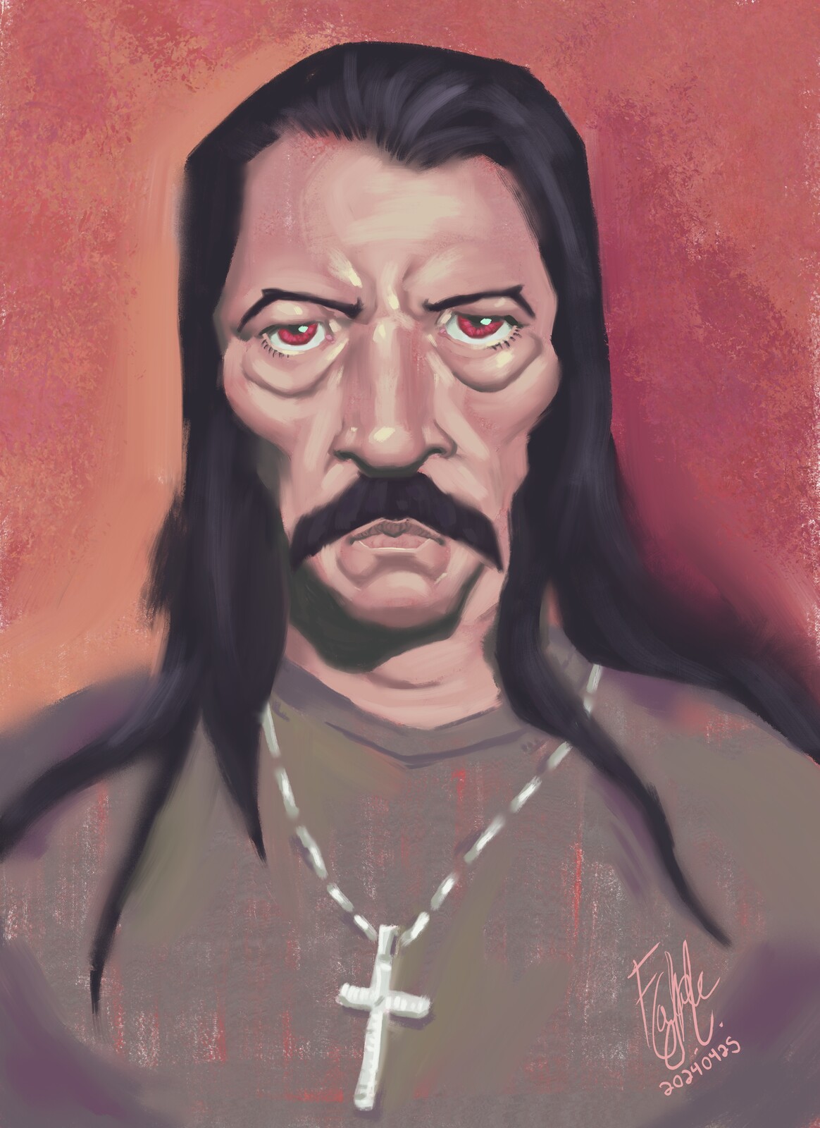 Danny Trejo Stylized Painting