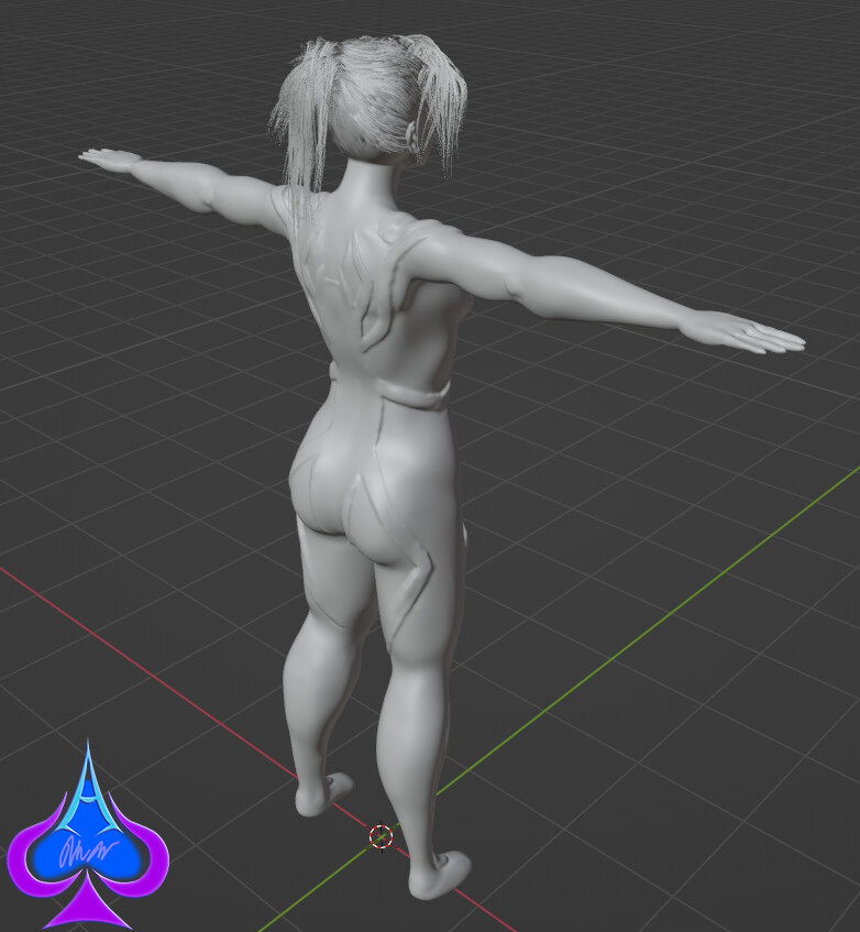 High Poly Sculpt Back