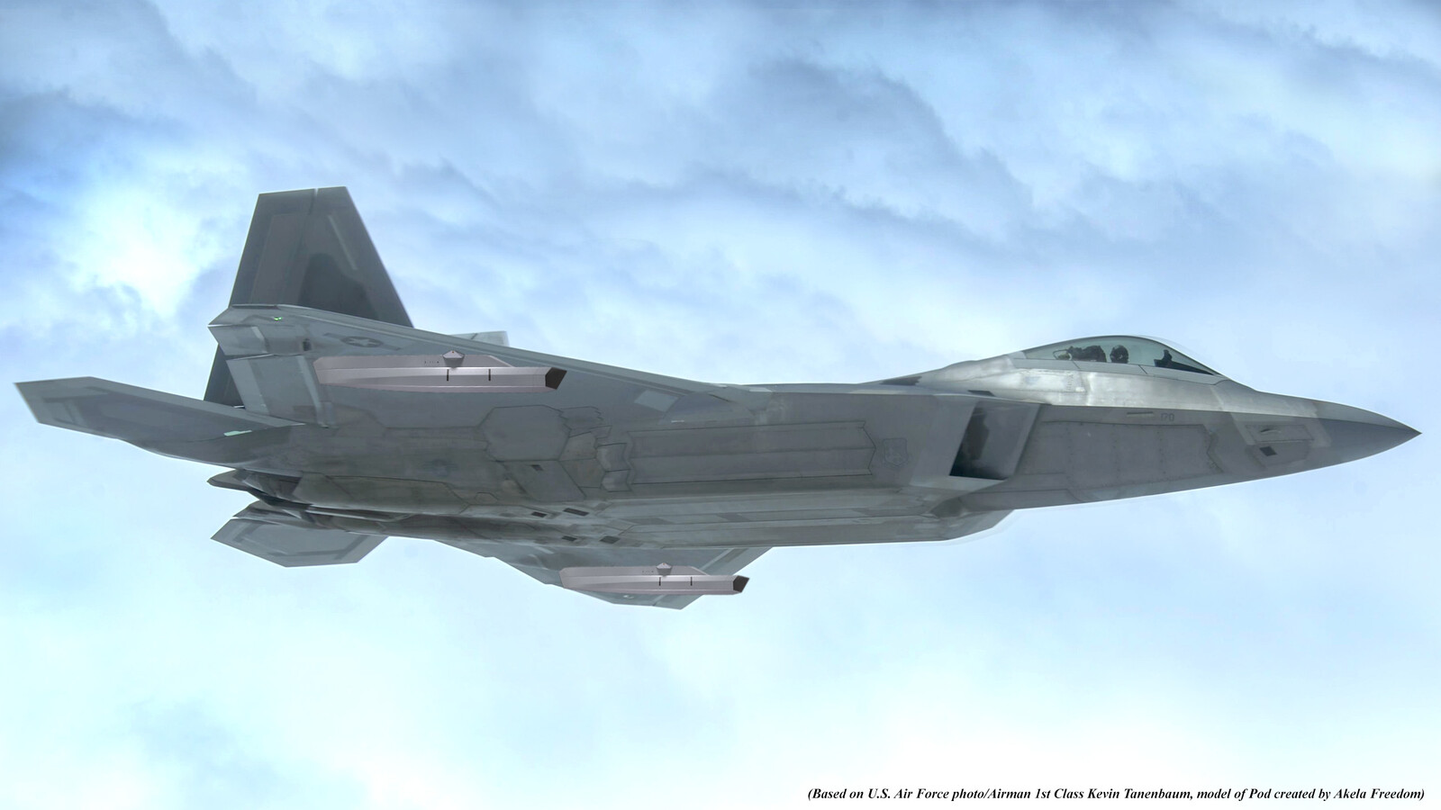 Sensor Pod for F-22 Raptor

Link for 3D model:
https://www.cgtrader.com/3d-models/aircraft/aircraft-part/sensor-pod-for-f-22-rapter

