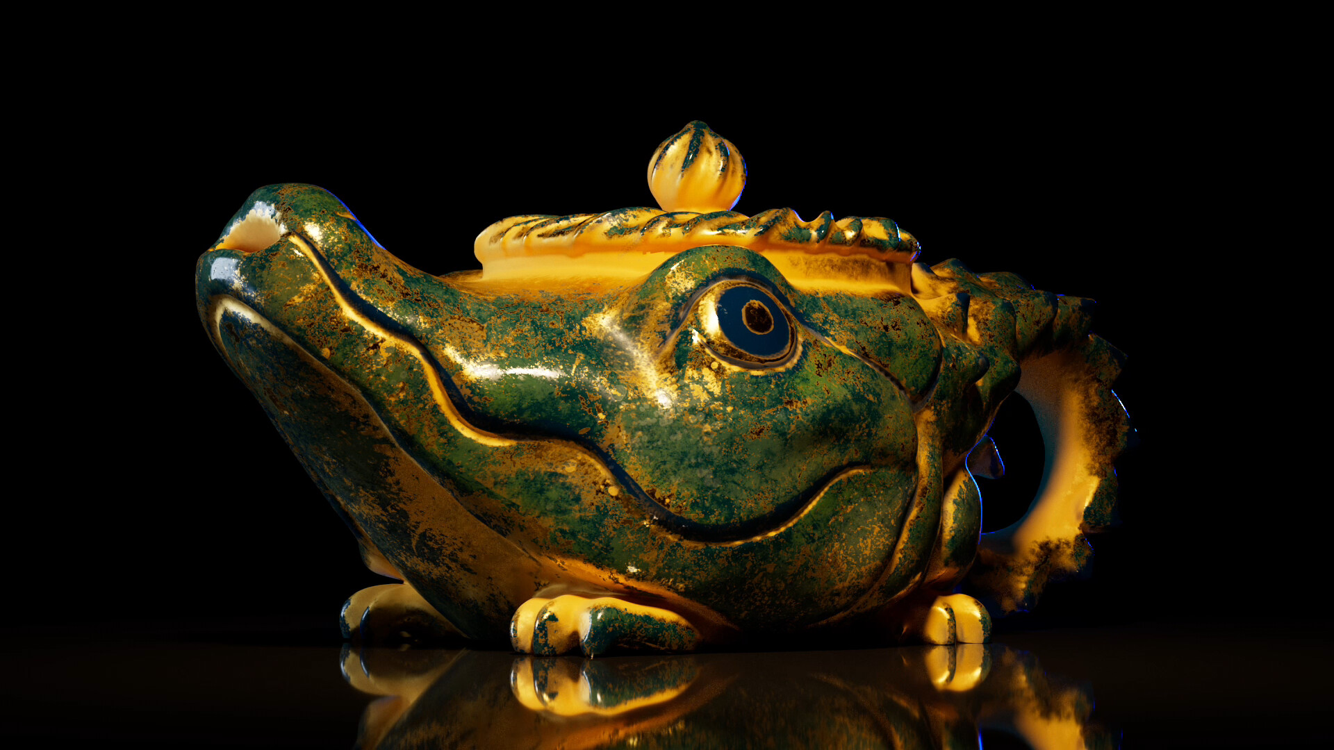 Alligator Teapot