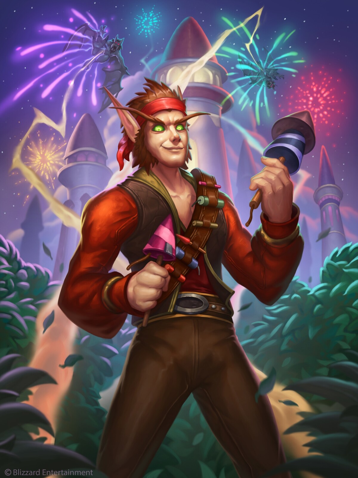 A very friendly, kind and simple, not dangerous at all 😊
Silvermoon Firework Vendor.