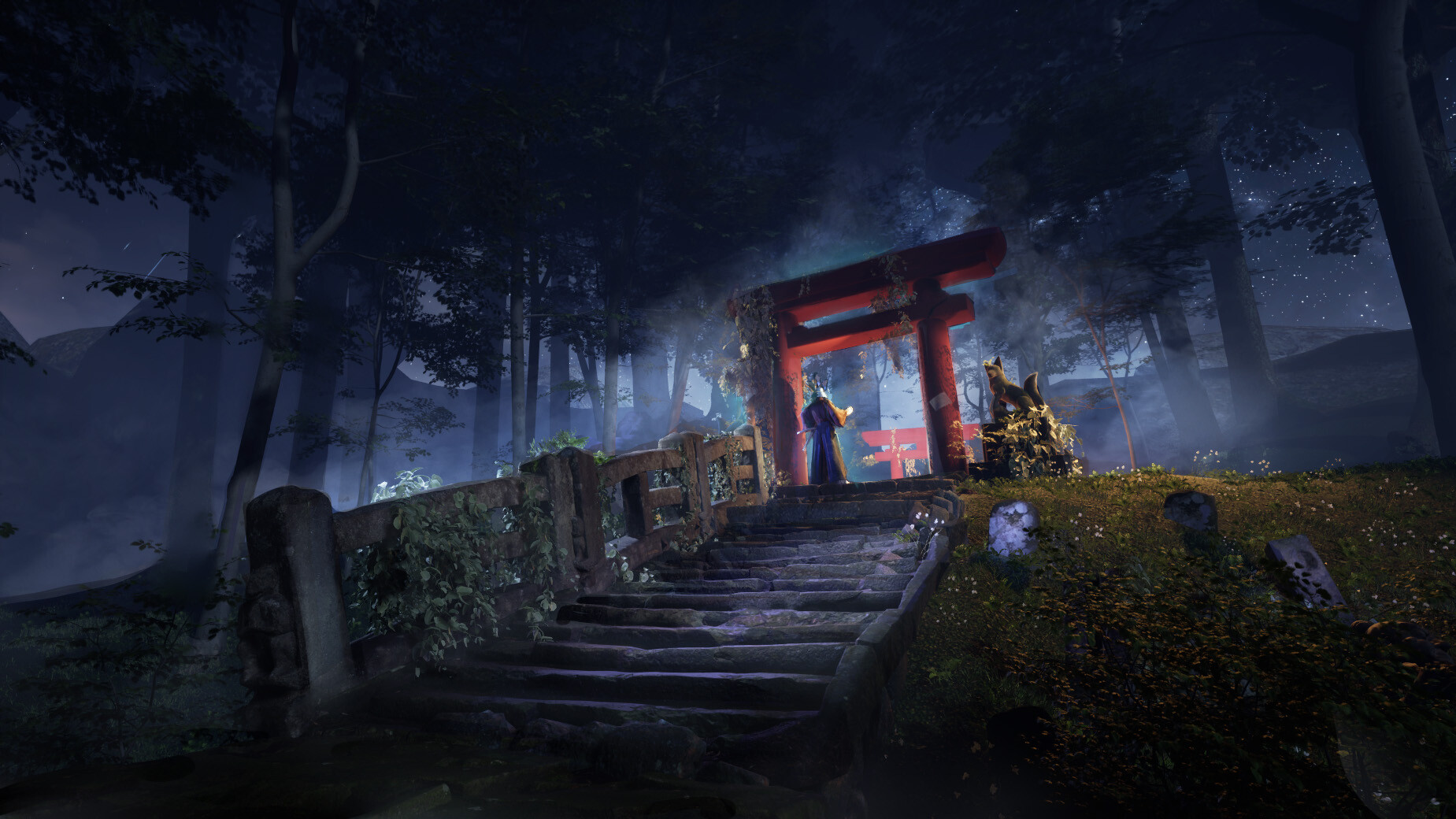 ArtStation - Japanese shrine in ruins