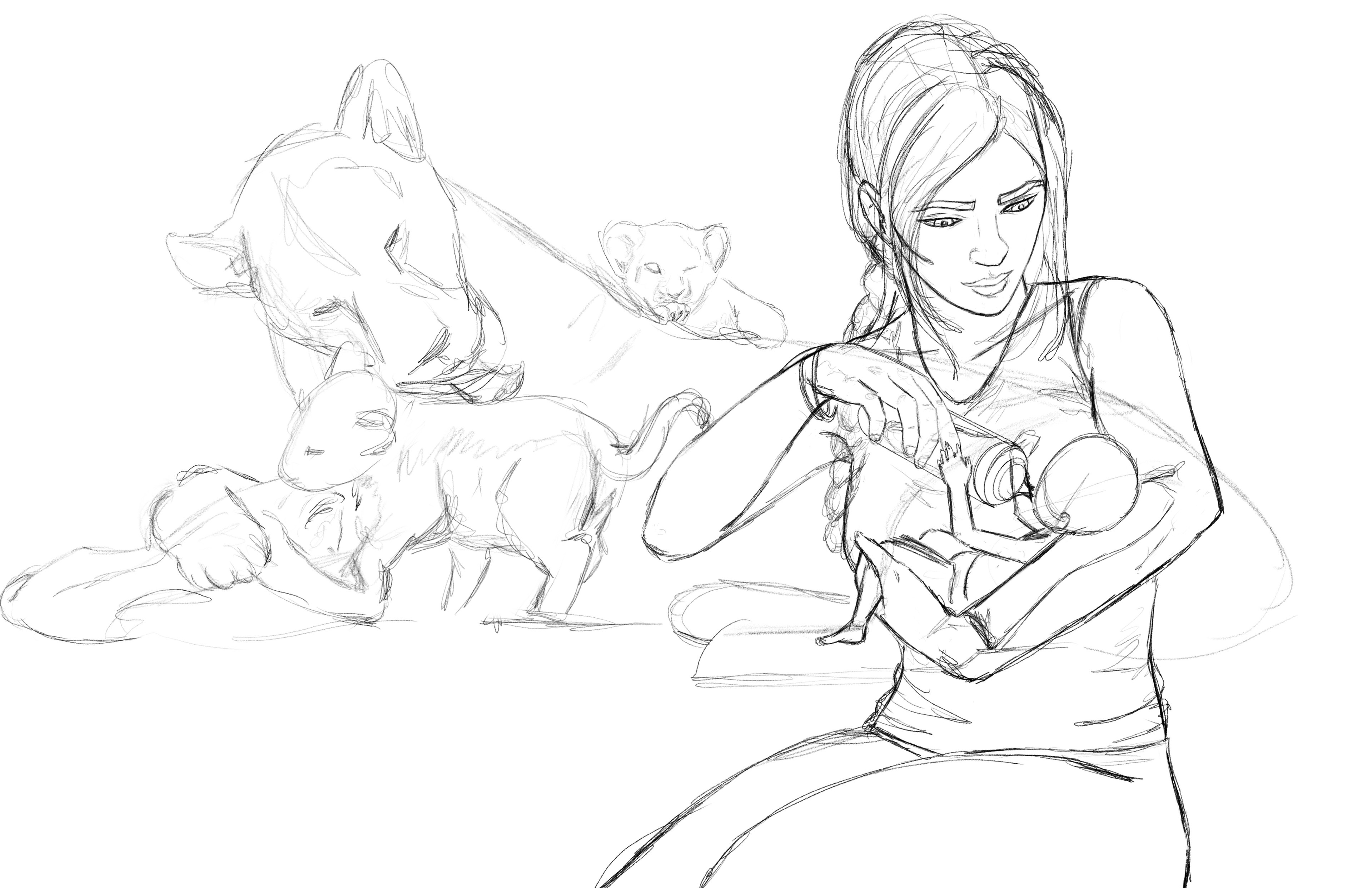 Initial sketch for client