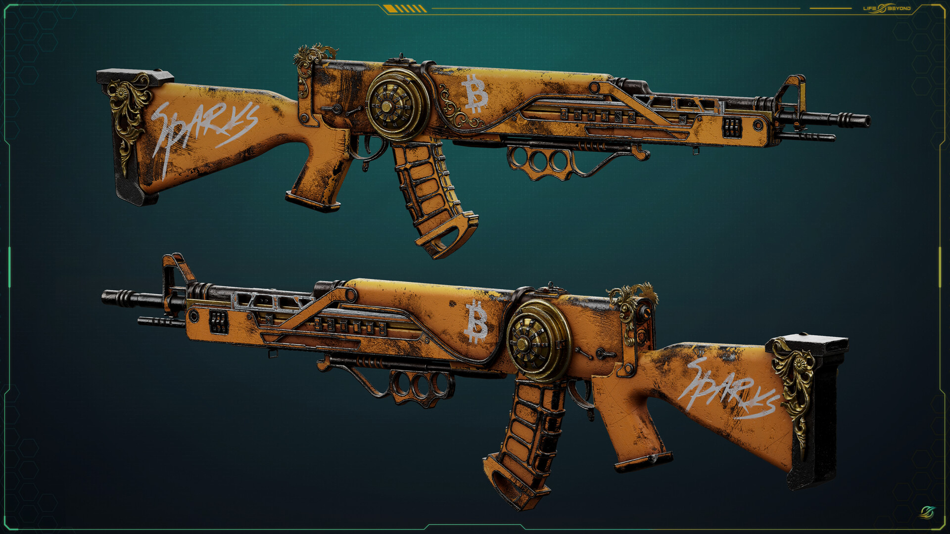 ArtStation - AssaultRifle (Bitcoin Skin)