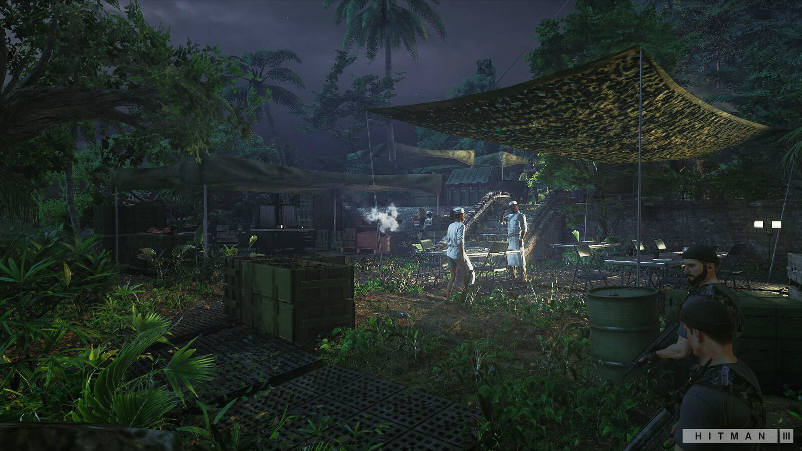 The militia camp