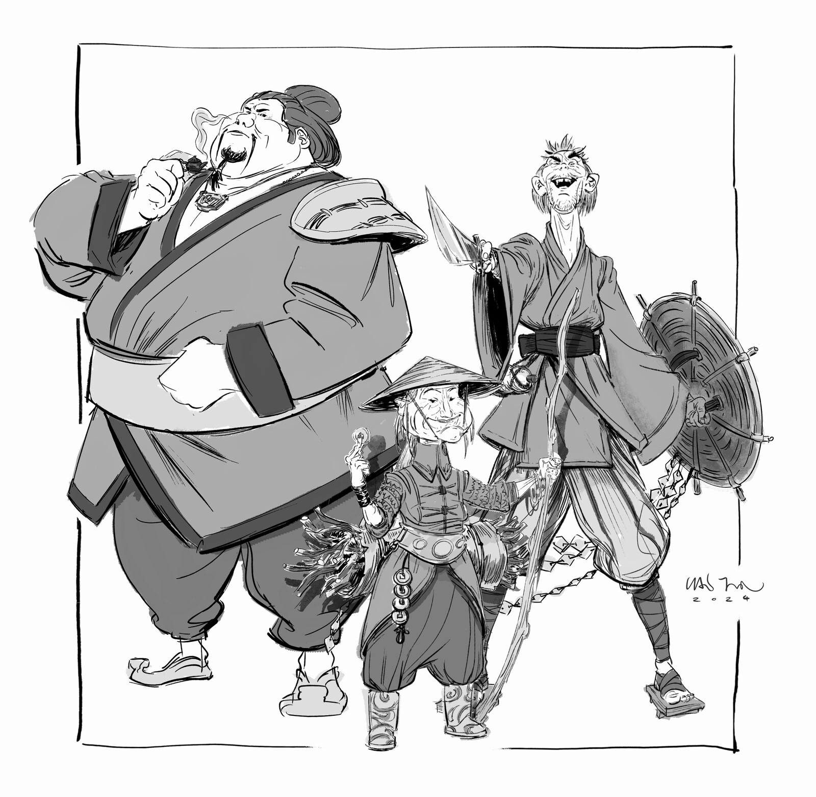 character design practice - full figure
