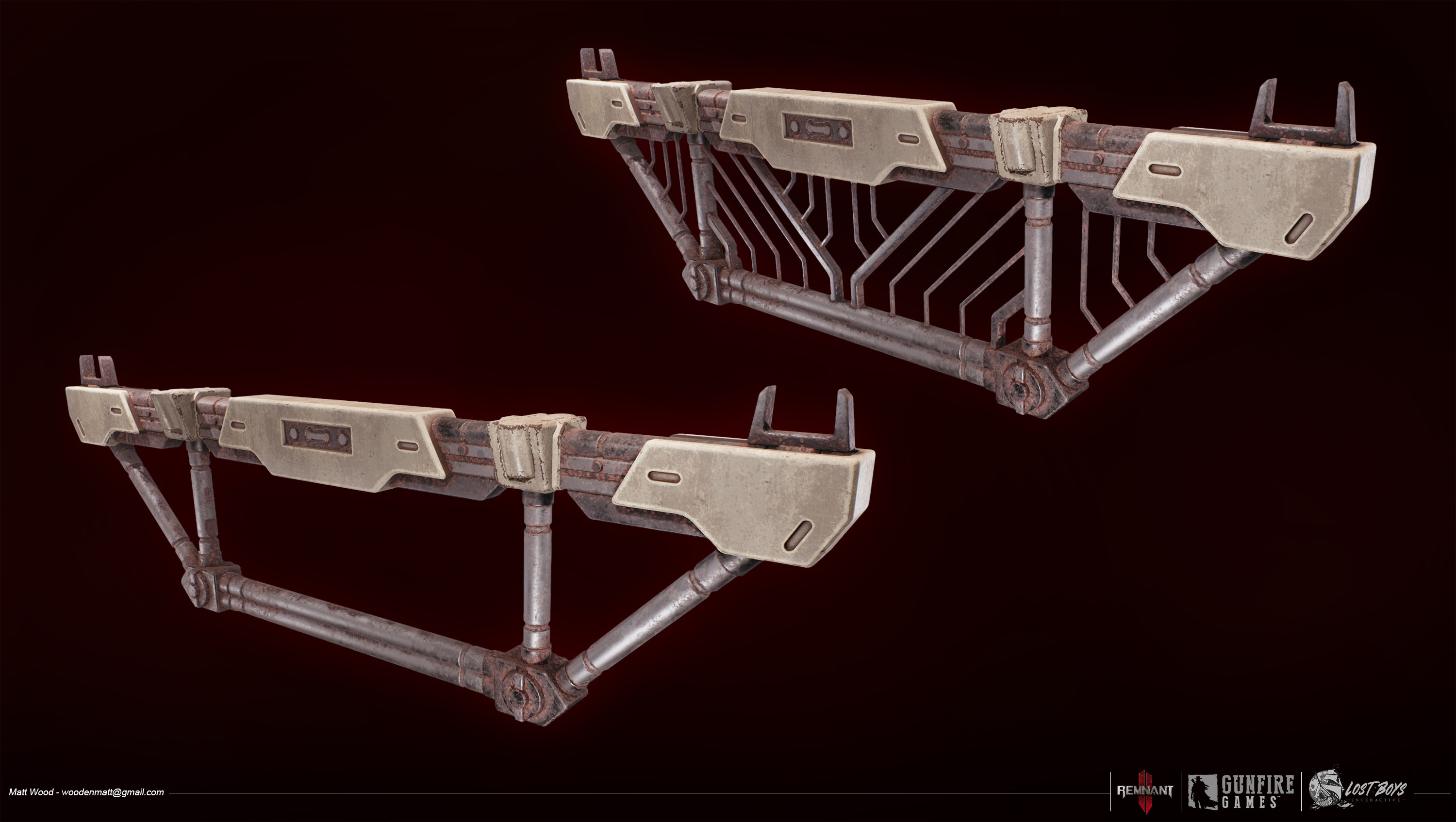 Art of Matthew Wood - Remnant 2 Modular Railing Assets