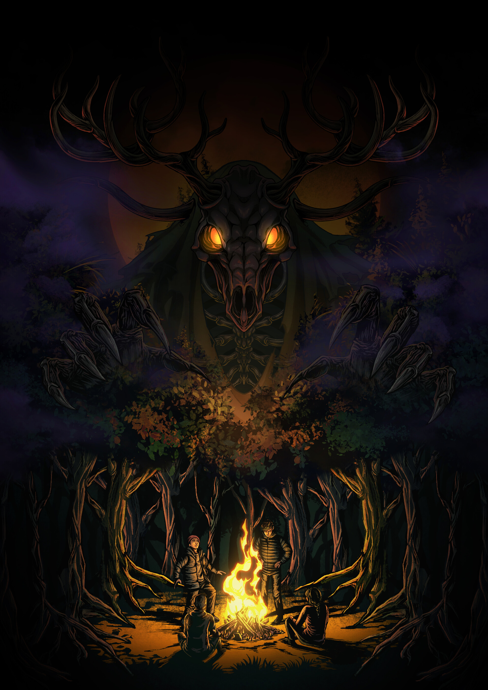 ArtStation - CREATURE SERIES Custom Handdrawn poster