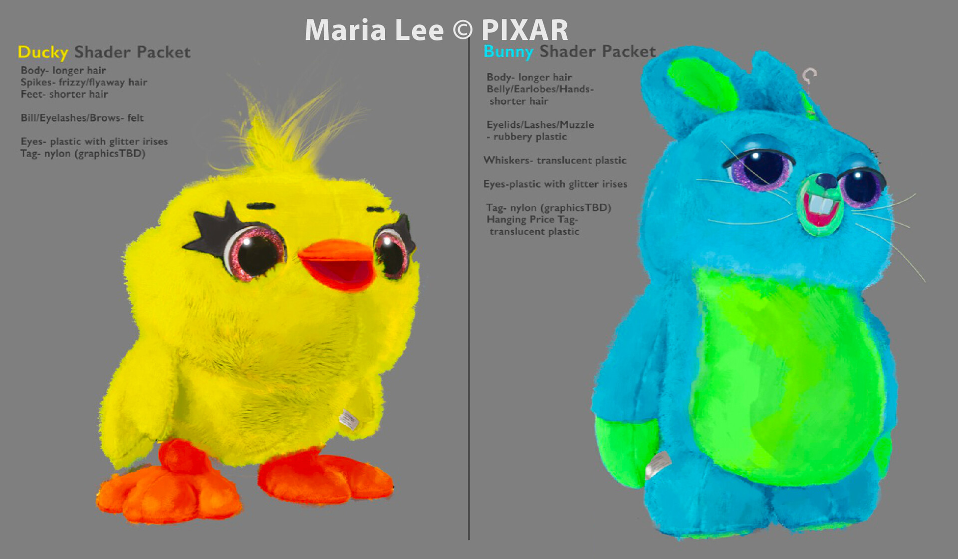ArtStation Ducky and Bunny shading packet