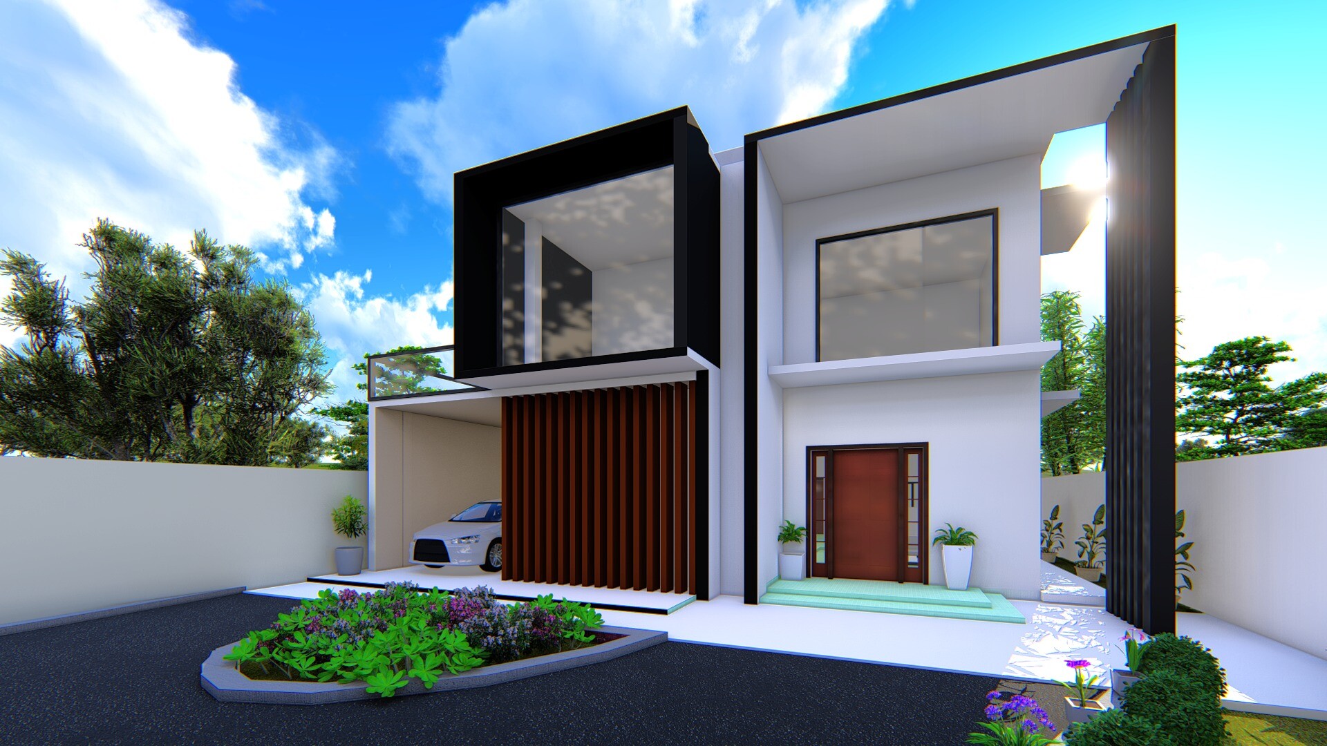 Mesmerizing Box Type Modern House Design Image Illustration Mesmerizing Box Type Modern House Design Image Illustration