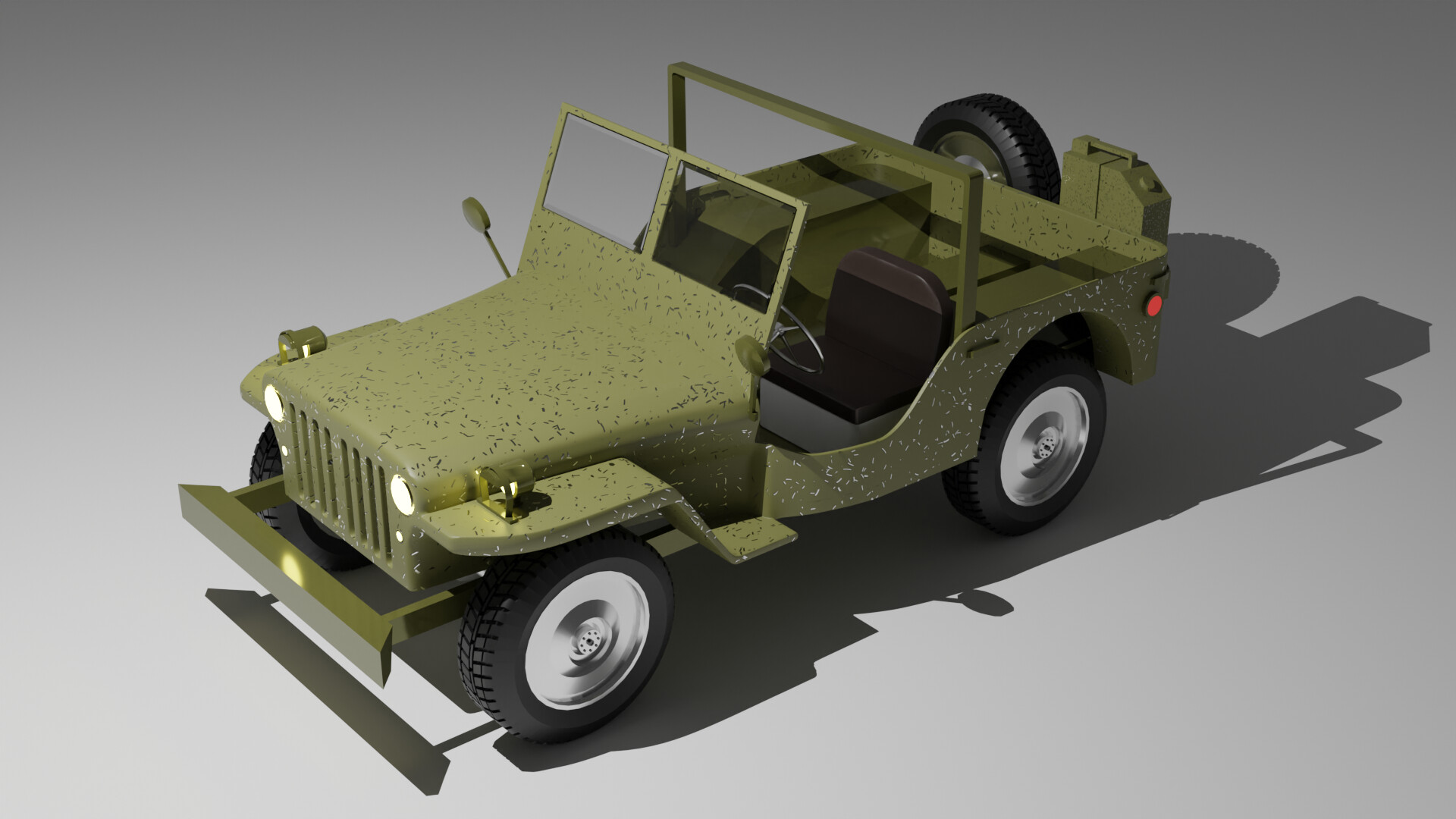 ArtStation - 1942 Willy's Jeep Modelling