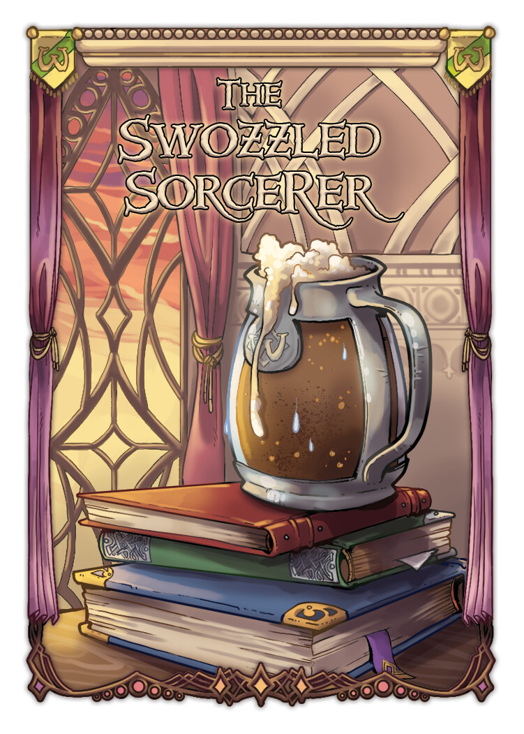 Swozzled Sorcerer - Card back and border
