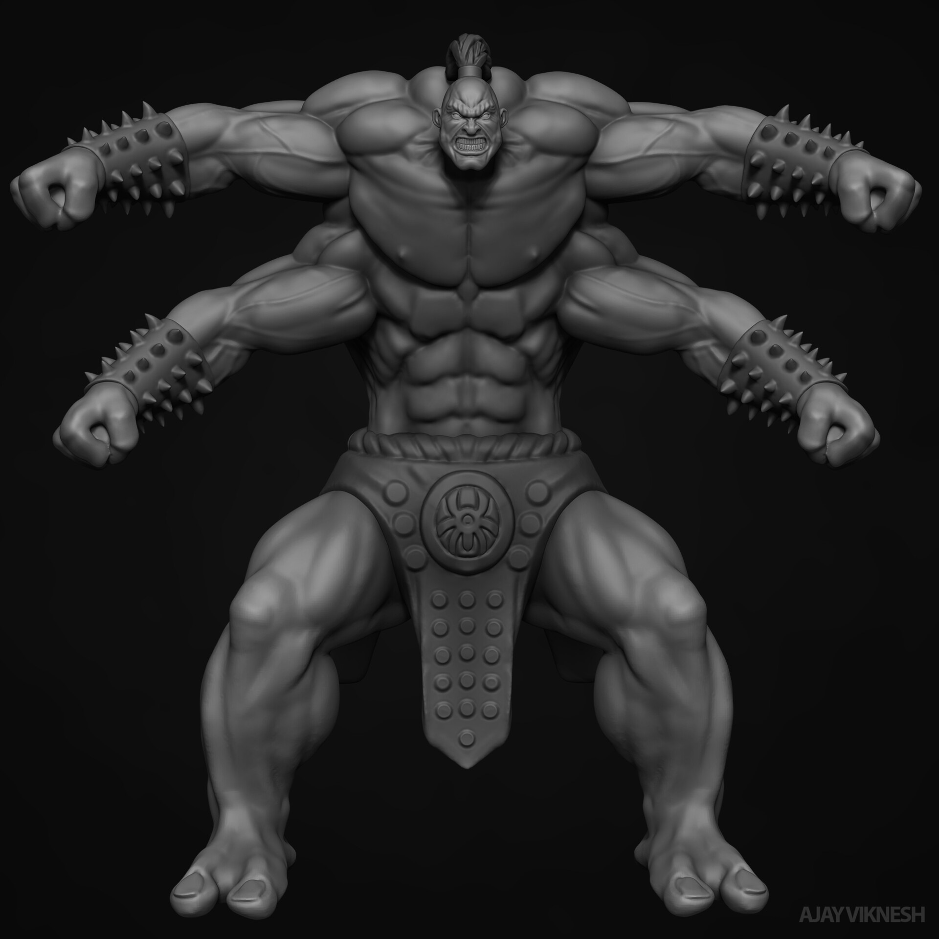ArtStation - GORO - Mortal Kombat: Shaolin Monks, image size:1920x1920