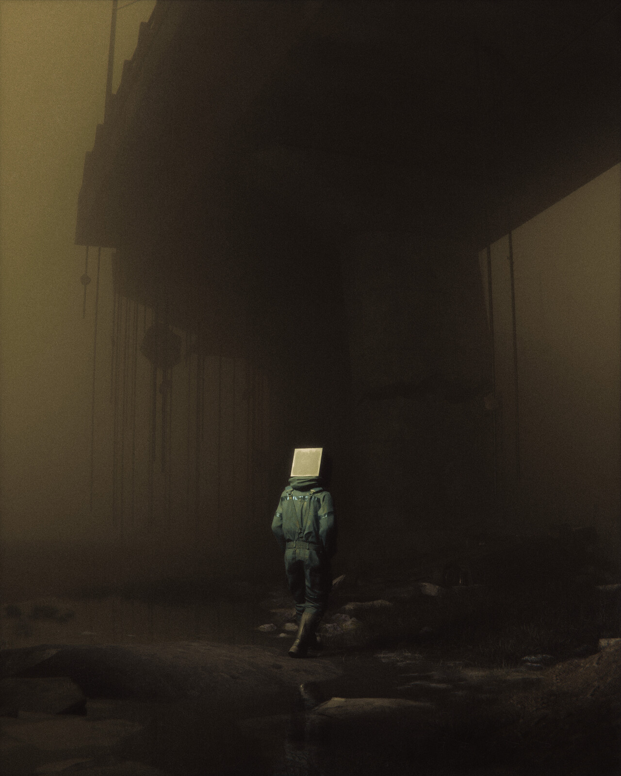 under the fallen bridge