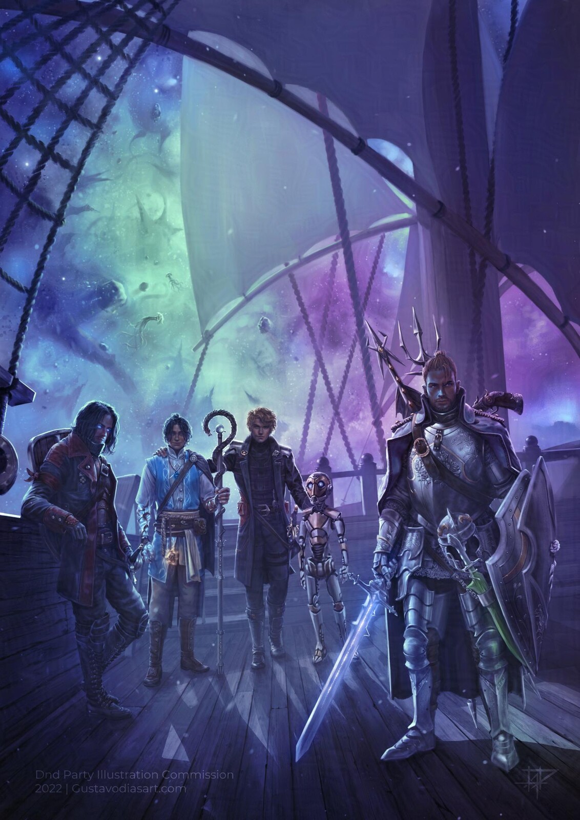 Spelljammer - Dnd Party Illustration