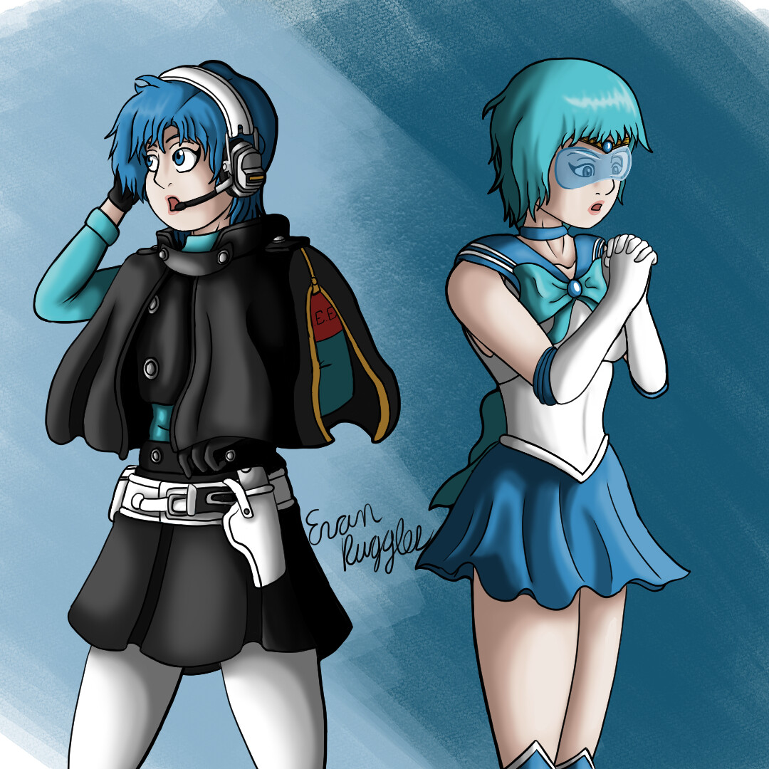 ArtStation - Fuuka and Ami outfit swap