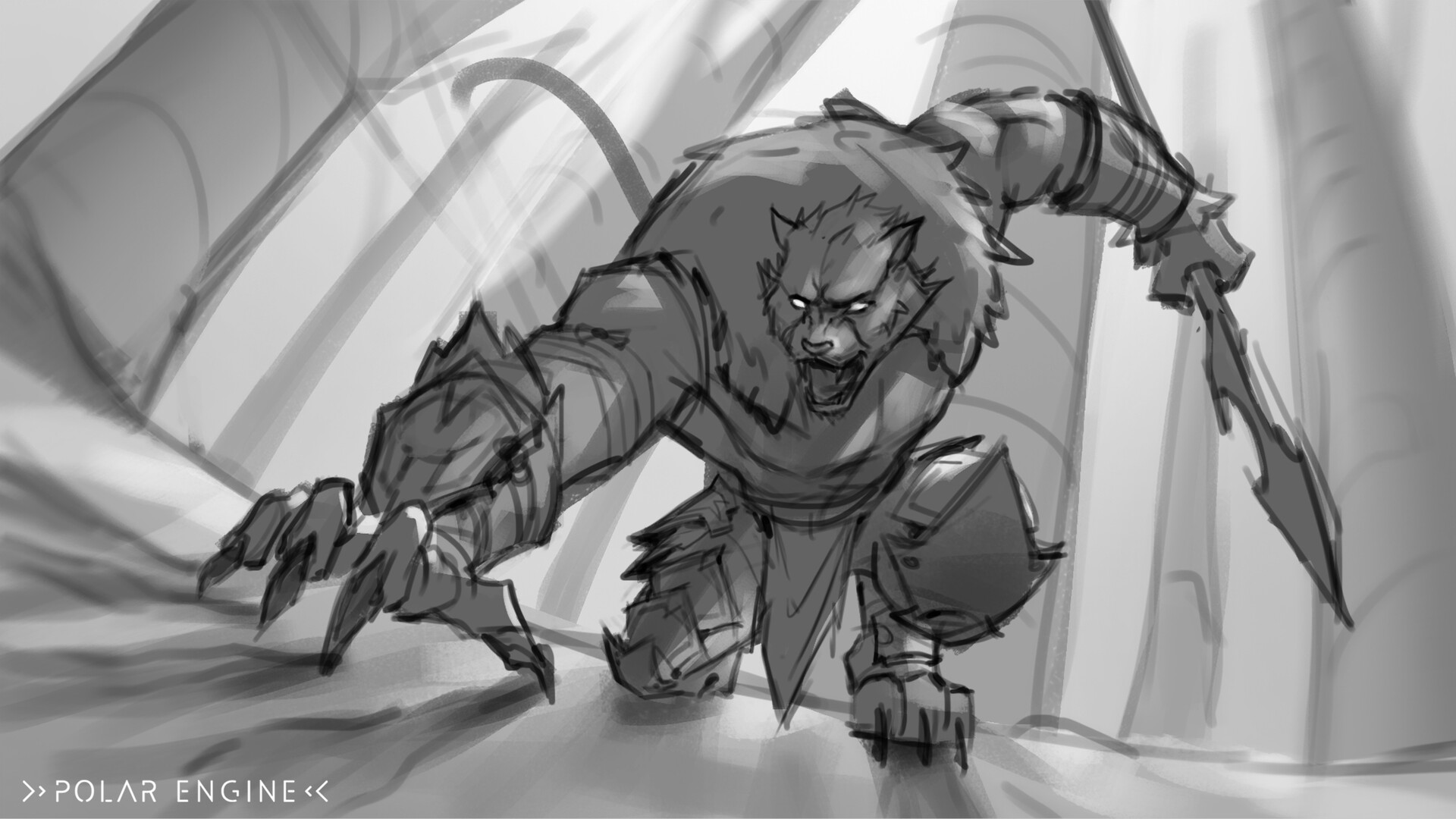 ArtStation - SMITE: Iron Fang Anhur, image size:1920x1080