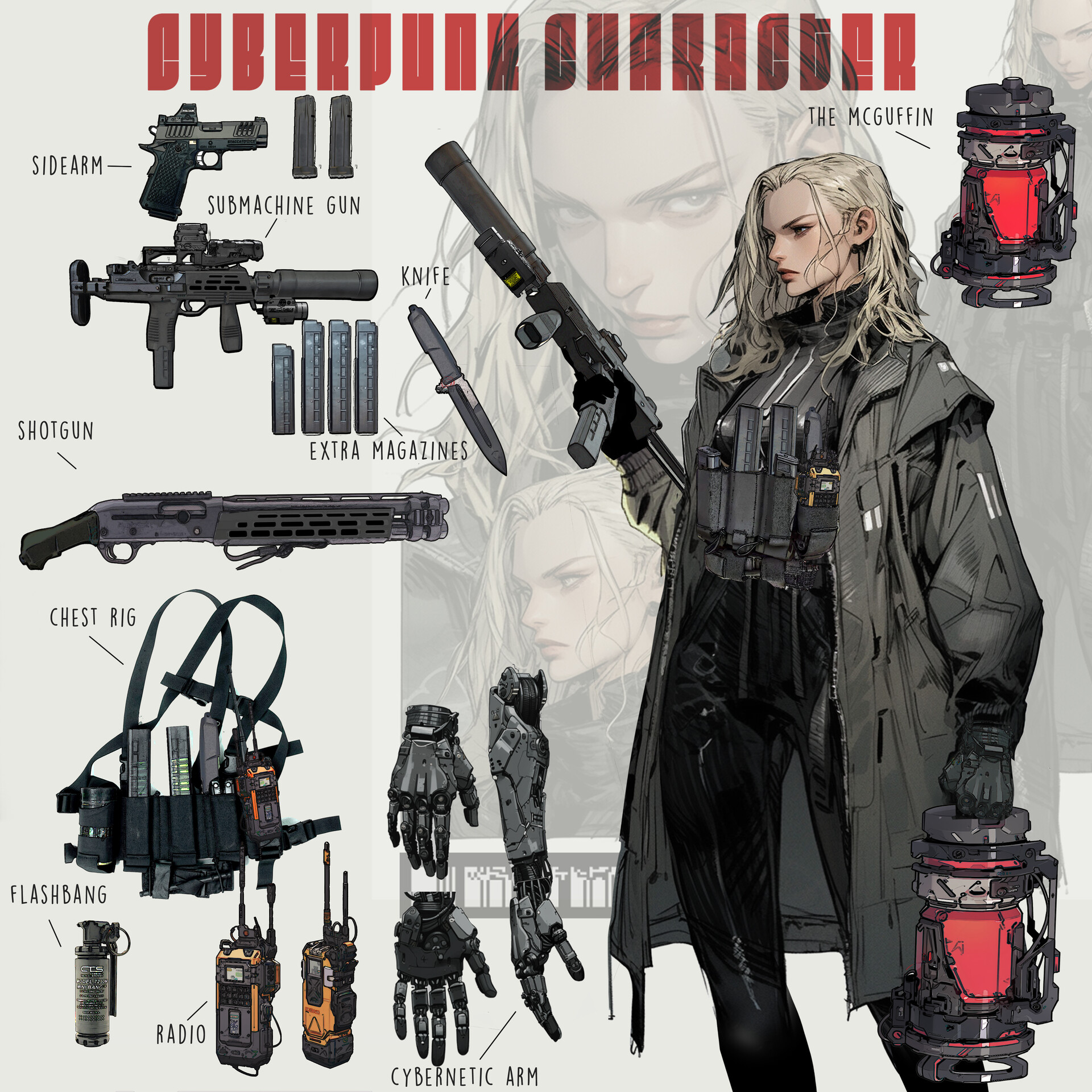 ArtStation - Cyberpunk Character