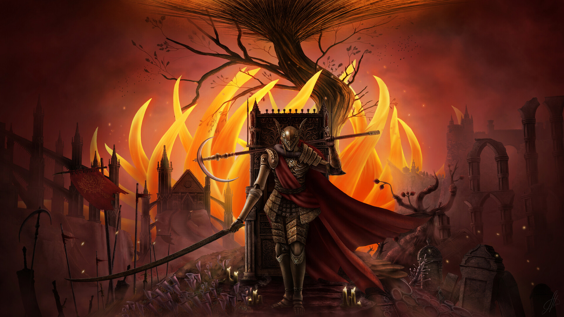 ArtStation Age of Rot (Elden Ring fan art)