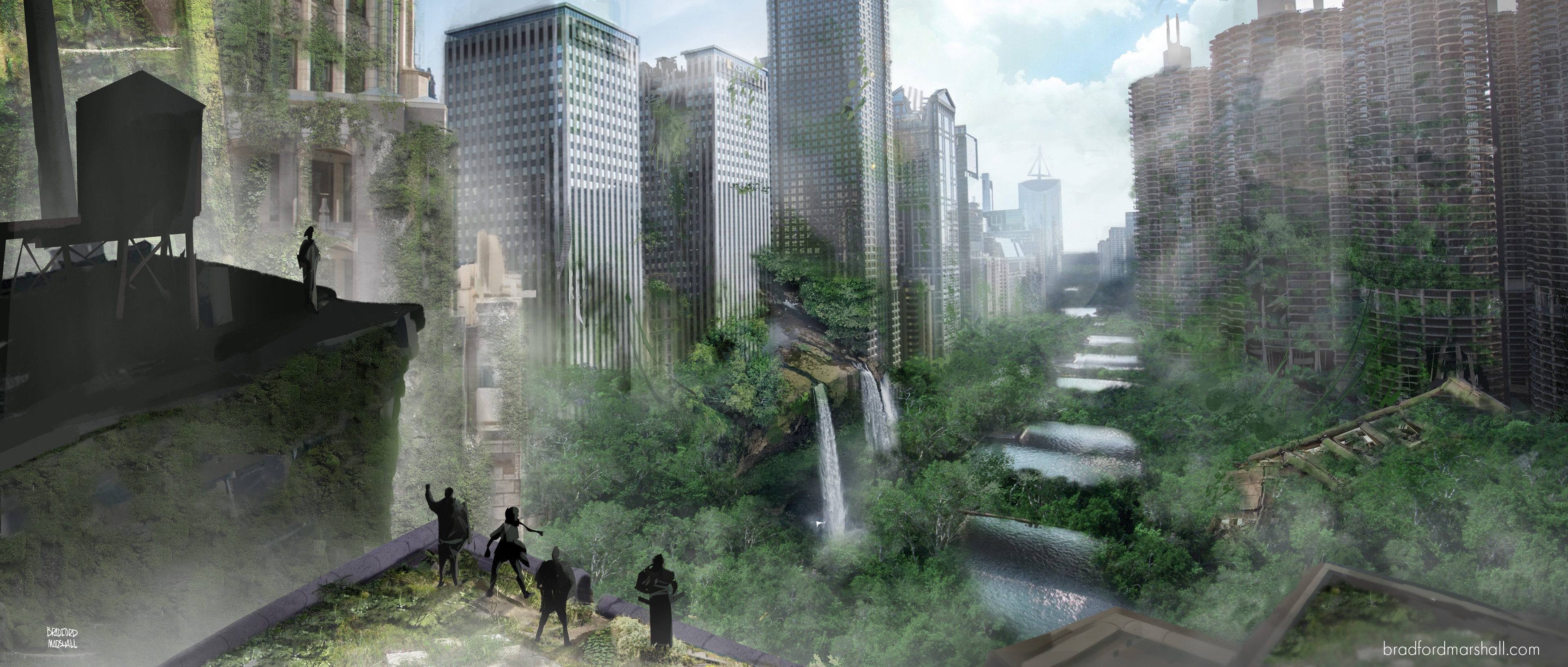 A concept art piece for a project in development. 