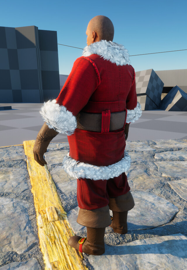 Santa Suit up-rezzed and remodeled.  Redid all the fur cards as well.