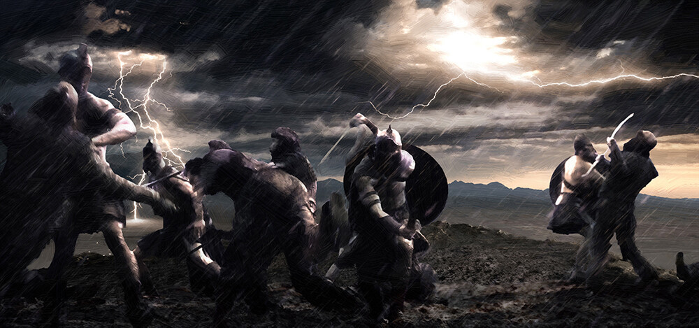 Concept art from '300 : Rise of an Empire'