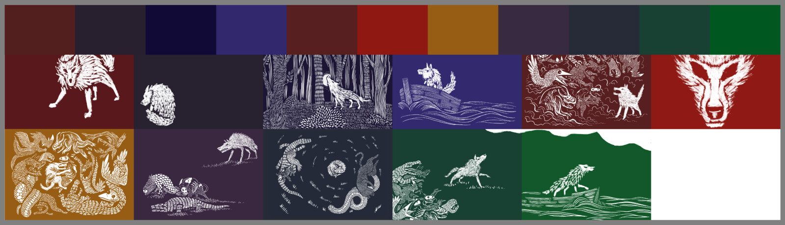 Colour shifts reflect Max's changing moods throughout each scene, adding depth and emotion to the narrative