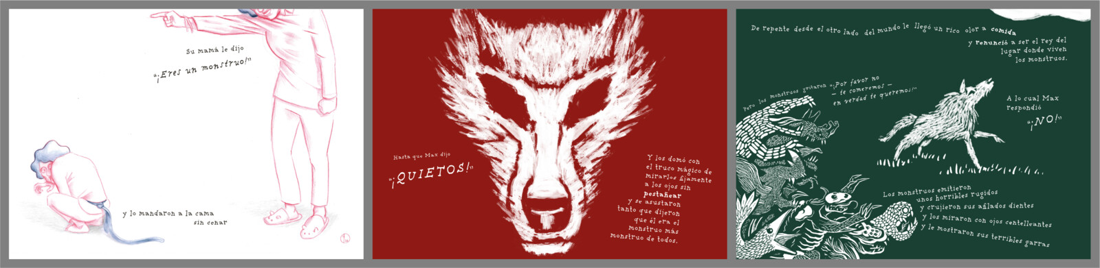 The text serves as a visual protagonist, enhancing the story's meaning and infusing it with playful energy.