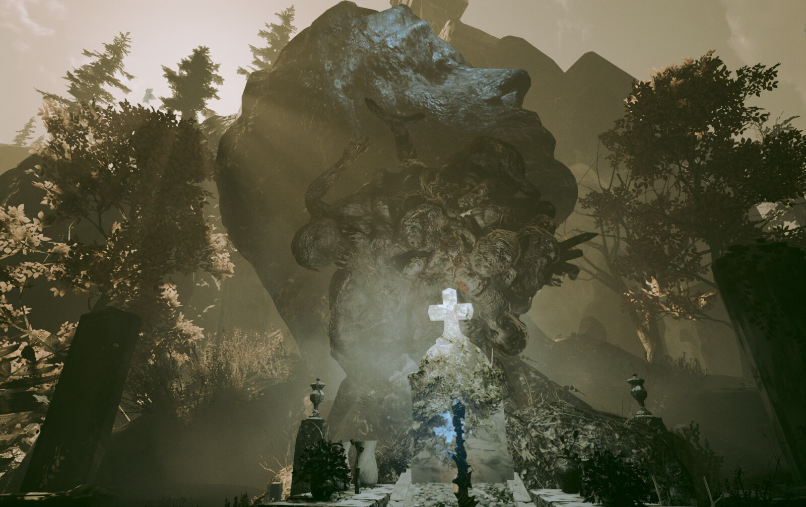 Asthenia Unreal Engine Game -amalgama in the cemetery