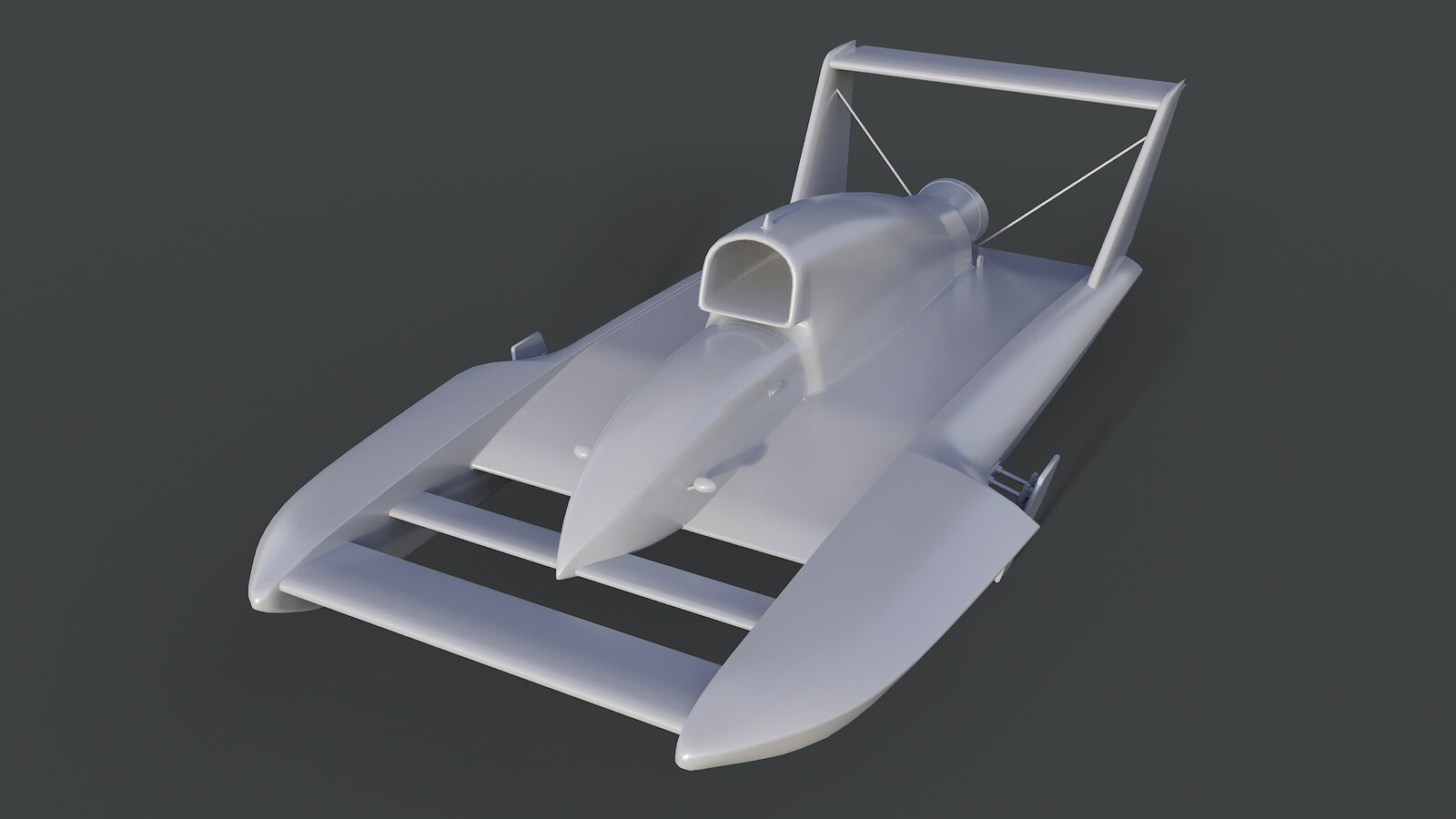 Hydroplane Speedboat Pack Concept - Livery 22 - Shaded View