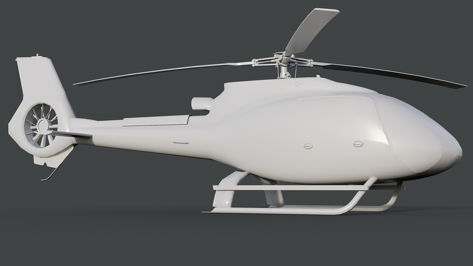 Helicopter Airbus H130 - Scandinavia Pack - Livery Danmark (Denmark) - Shaded View 1