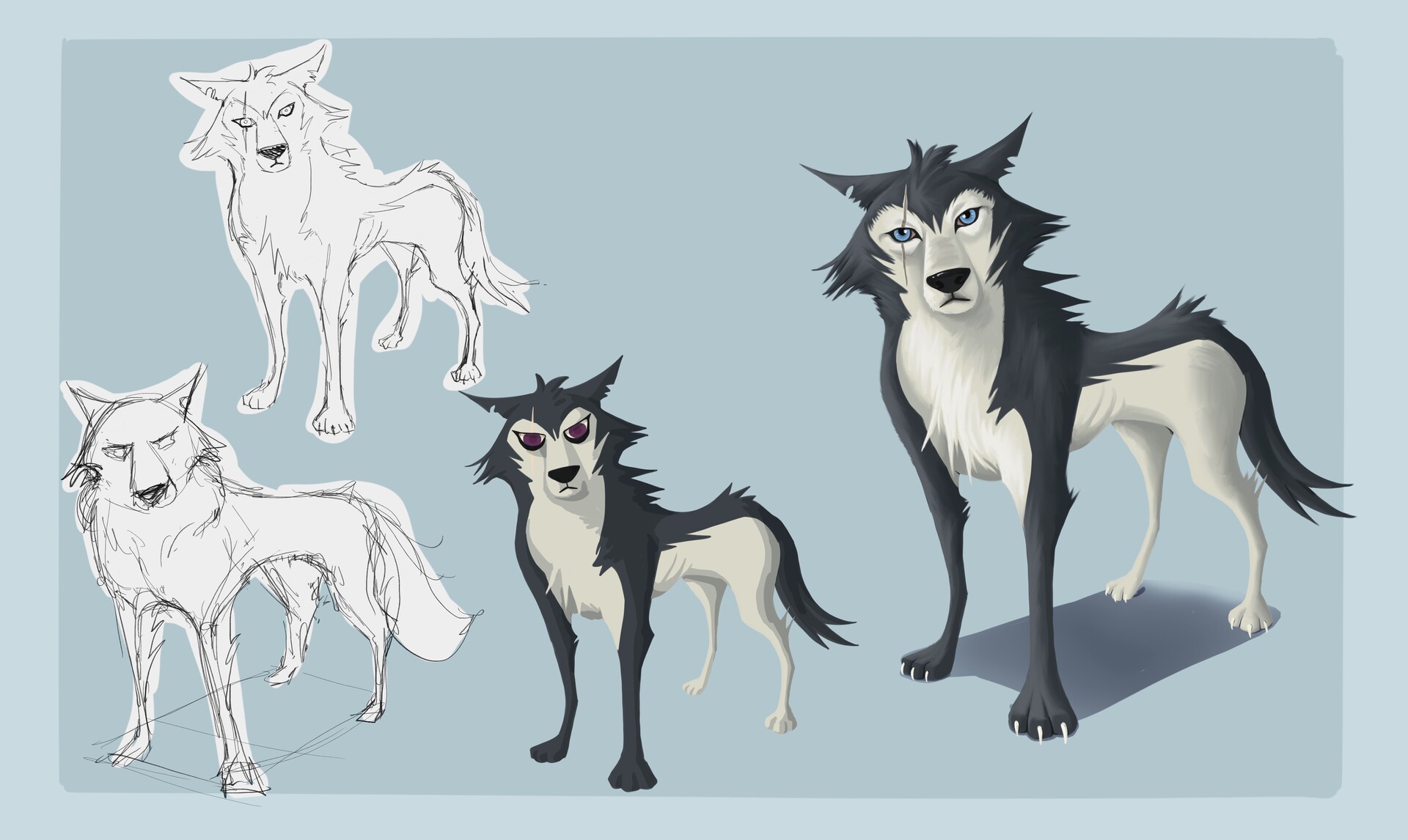 ArtStation - Wolf Character Design