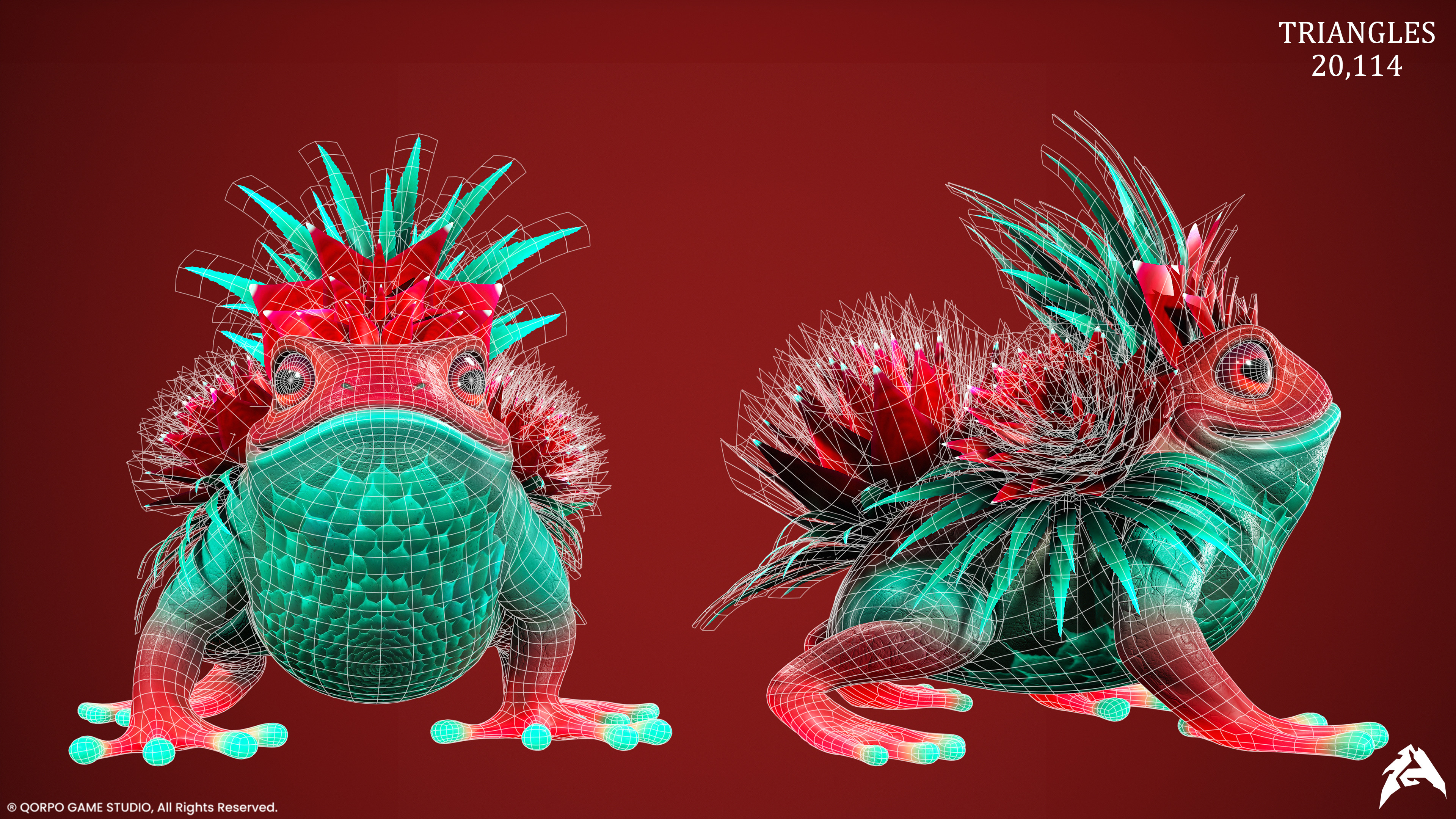 Fiore Frog Lvl3 WireFrame